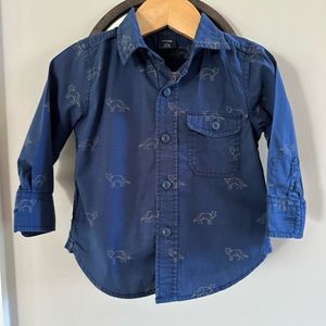Baby Gap - Coyote Button Down - 12 to 18 Months